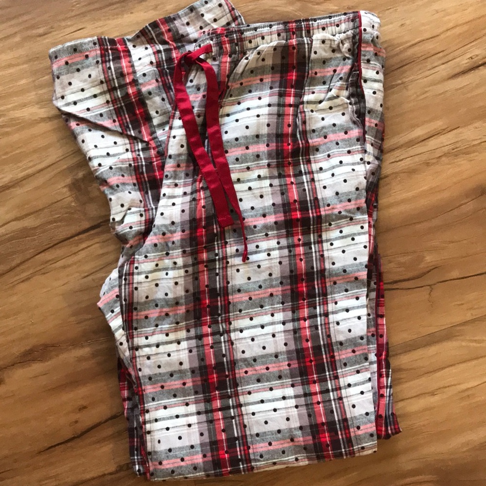 Victoria Secret Plaid/ Polka dot Pajama Pants